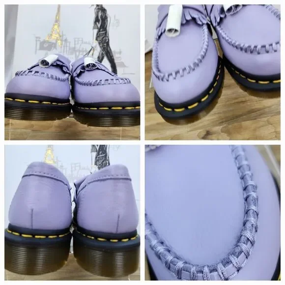 🩵NIB Dr. Martens Frosted Lavender Adrian Virginia Leather